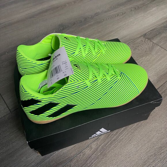 Adidas Green/Black Nemeziz 19.4 indoor Soccer Shoes Size 8 - Picture 1 of 5